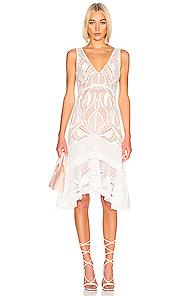 Jonathan Simkhai Guipure V-neck Tiered Dress In White