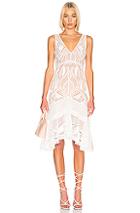 Jonathan Simkhai Guipure V-neck Tiered Dress In White