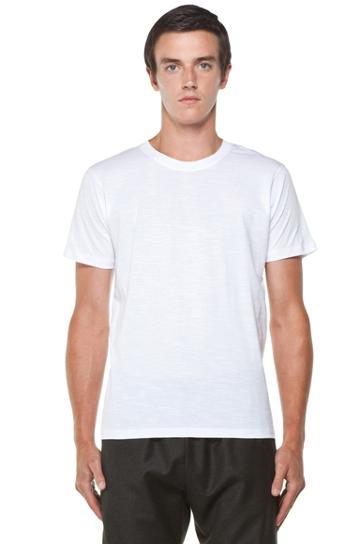 Kris Van Assche Crew Neck Tee In White