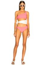 Lisa Marie Fernandez Bianca Swimsuit In Pink,white