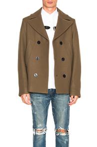 Golden Goose Ian Coat In Green