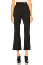 Proenza Schouler Lightweight Wool Suiting Flared Pant In Black