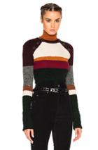 Isabel Marant Etoile Doyle Zermatt Sweater In Green,stripes,red