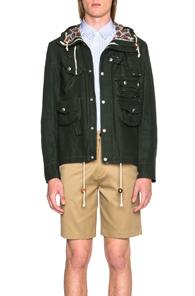 Junya Watanabe Linen Jacket In Green