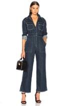 Alexachung Oversized Boiler Suit In Blue