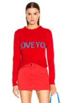 Alberta Ferretti I Love You Sweater In Red