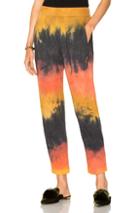 Raquel Allegra Easy Pant In Green,ombre & Tie Dye,red,yellow