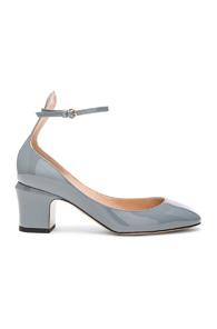 Valentino Patent Leather Tango Pumps In Gray