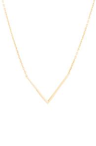 Maria Black 14 Karat Long Check Necklace In Metallics