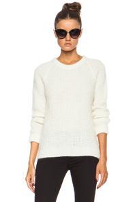 Mih Jeans Waffle Sweater In White