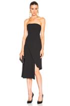Nicholas Front Wrap Dress In Black