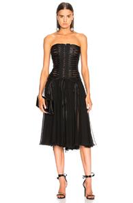 Dolce & Gabbana Corset Tank Dress In Black