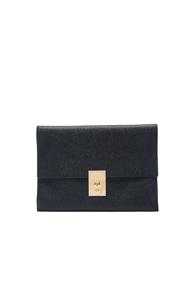 Thom Browne Lock Document Wallet In Black