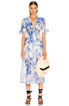 Alice Mccall Only Everything Midi Dress In Blue,floral,white