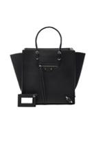 Balenciaga Papier Zip Around A5 Tote In Black