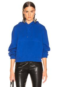 R13 Cropped Hoodie In Blue