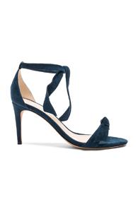 Alexandre Birman Suede Clarita Heels In Blue