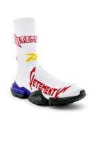 Vetements Cut Up Sock Boots In White