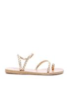 Ancient Greek Sandals Leather Eleftheria Sandals In Metallics,neutrals