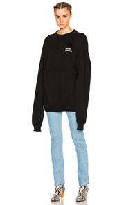 Vetements Oversized Sweatshirt Unidad Hombres In Black