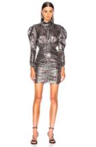 Isabel Marant Pandor Dress In Abstract,metallic,red