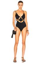 Sand & Blue Diamond Swimsuit In Black