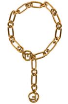 Fendi Logo Necklace In Metallic