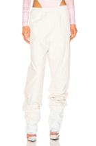 Y/project Denim Cuff Track Pants In White