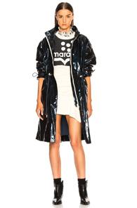 Isabel Marant Ensel Raincoat In Blue