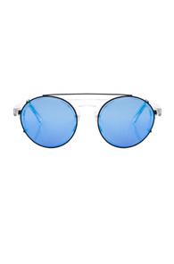 Westward Leaning Dyad 11 Sunglasses With Interchangeable Clips In Blue