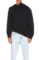 Martine Rose Twisted Hoodie In Black