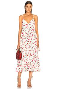 Dodo Bar Or Gian Dress In Abstract,red,white