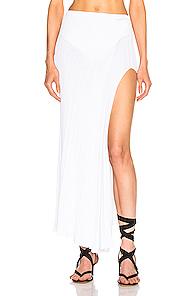 Jacquemus Long Sanremo Skirt In White