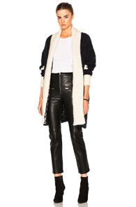 Iro Juvani Sweater In Blue,white,geometric Print