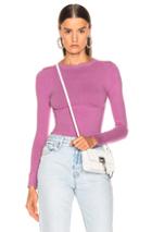 Joostricot Long Sleeve Crew Neck In Purple