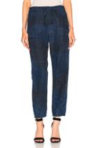 Raquel Allegra Drawstring Pant In Blue,ombre & Tie Dye