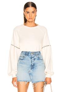 The Great Bishop Sleeve Sweatshirt In Neutral