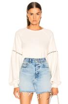 The Great Bishop Sleeve Sweatshirt In Neutral