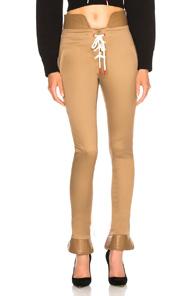 Monse Lack Back Legging In Brown,neutrals