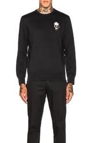 Alexander Mcqueen Skull Sweatshirt In Black