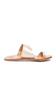 Beek Leather Finch Sandals In Metallics,neutrals