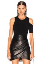 Cushnie Et Ochs Cold Shoulder Knit Top In Black