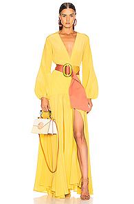 Silvia Tcherassi Felicity Dress In Yellow