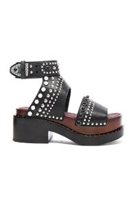 3.1 Phillip Lim Leather Nashville Open Platforms In Black