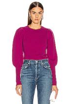 Jonathan Simkhai Cashmere Puff Sleeve Sweater In Pink