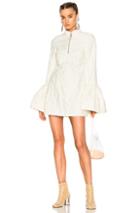 Marques ' Almeida Mini Dress With Frill Cuffs In White