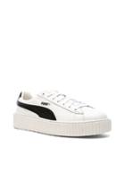 Fenty By Puma Cracked Leather Creepers In White