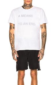 Reese Cooper A Means To An End Graphic Tee In White