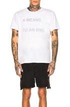 Reese Cooper A Means To An End Graphic Tee In White