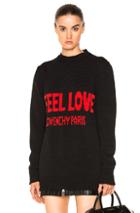 Givenchy I Feel Love Sweater In Black,red